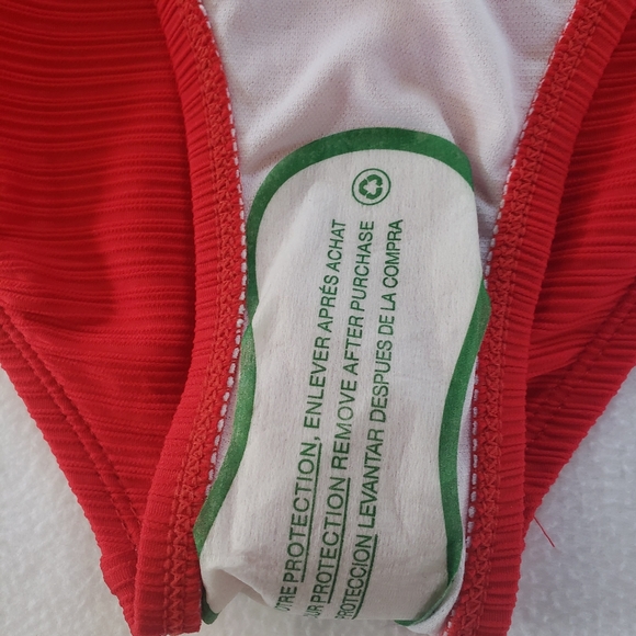 Wonderly Womens Red Ribbed One Piece Swimsuit NWT Memorial Day 4th July Sz Small - Picture 10 of 11